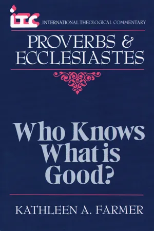 Proverbs and Ecclesiastes