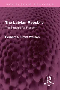 The Latvian Republic_cover