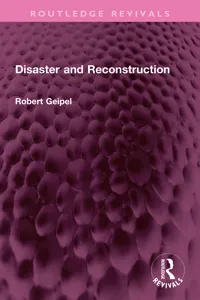 Disaster and Reconstruction_cover