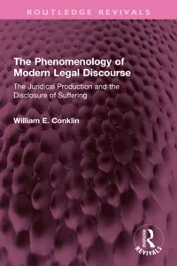 The Phenomenology of Modern Legal Discourse_cover