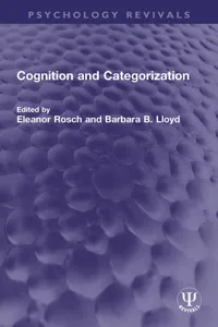 Cognition and Categorization_cover