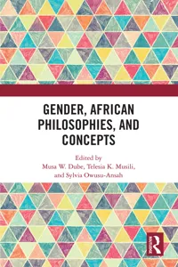 Gender, African Philosophies, and Concepts_cover
