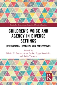 Children's Voice and Agency in Diverse Settings_cover