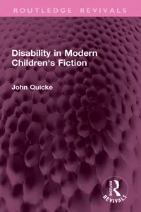 Disability in Modern Children's Fiction_cover