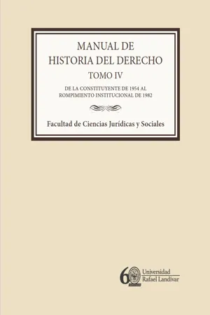 Manual de historia del derecho. Tomo IV