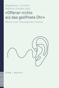 «Offener nichts als das geöffnete Ohr»_cover