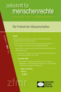 Die Freiheit der Wissenschaften_cover