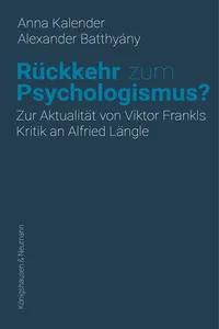 Rückkehr zum Psychologismus?_cover