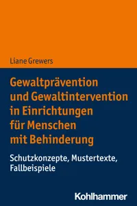 Gewaltprävention und Gewaltintervention in Einrichtungen für Menschen mit Behinderung_cover