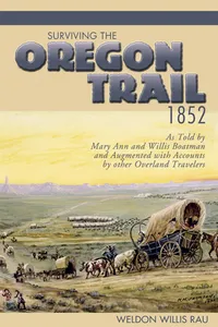 Surviving the Oregon Trail, 1852_cover