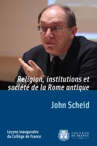 Religion, institutions et société de la Rome antique_cover