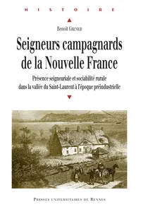 Seigneurs campagnards de la Nouvelle France_cover