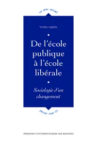 De l'école publique à l'école libérale_cover