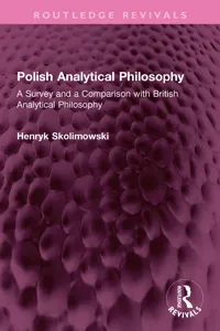 Polish Analytical Philosophy_cover