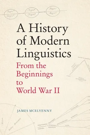 A History of Modern Linguistics