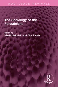 The Sociology of the Palestinians_cover