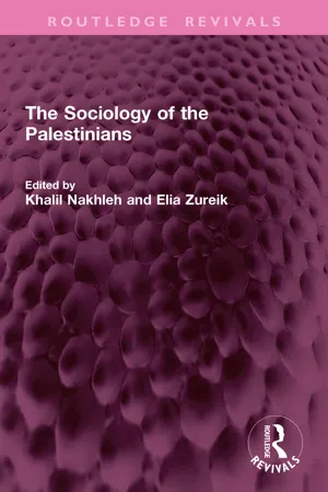 The Sociology of the Palestinians