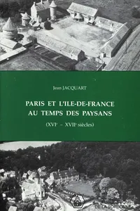 Paris et l’Île-de-France au temps des paysans_cover