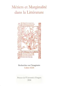 Métiers et marginalité dans la littérature_cover