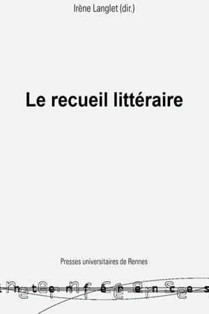 Le recueil littéraire