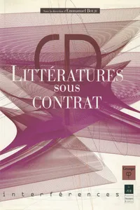Littératures sous contrat_cover