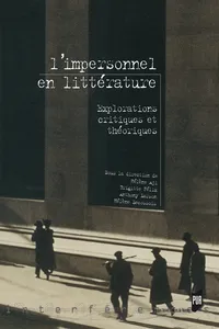 L'impersonnel en littérature_cover