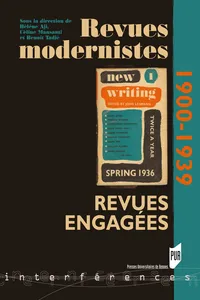 Revues modernistes, revues engagées_cover