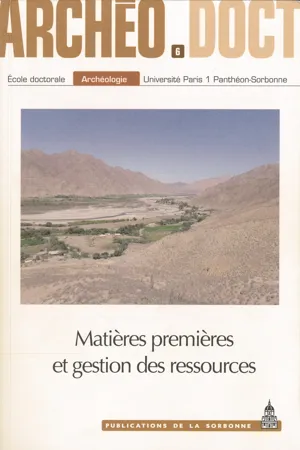 Matières premières et gestion des ressources