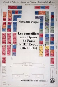 Les conseillers municipaux de Paris sous la Troisième République_cover