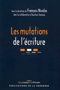 Les mutations de l’écriture_cover