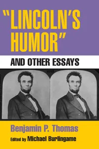 "Lincoln's Humor" and Other Essays_cover