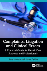 Complaints, Litigation and Clinical Errors_cover