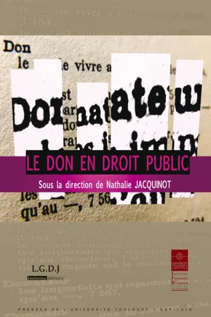 Le don en droit public