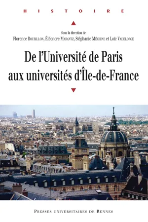 De l'université de Paris aux universités d'Île-de-France