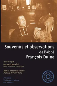 Souvenirs et observations de l’abbé François Duine_cover