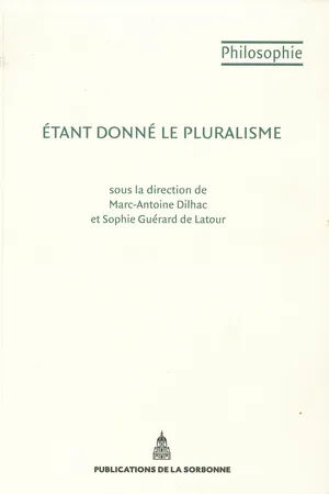 Étant donné le pluralisme