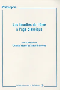 Les facultés de l’âme à l’âge classique_cover