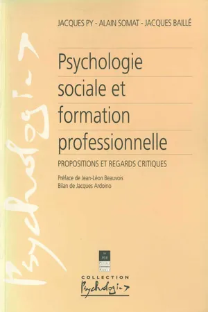 Psychologie sociale et formation professionnelle
