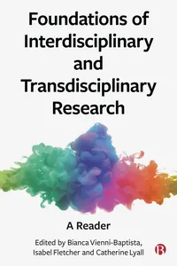 Foundations of Interdisciplinary and Transdisciplinary Research_cover