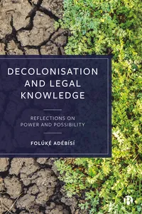 Decolonisation and Legal Knowledge_cover