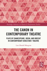 The Canon in Contemporary Theatre_cover