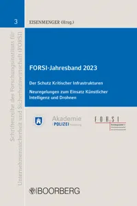 FORSI-Jahresband 2023 Der Schutz Kritischer Infrastrukturen_cover