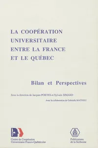 La coopération universitaire entre la France et le Québec_cover