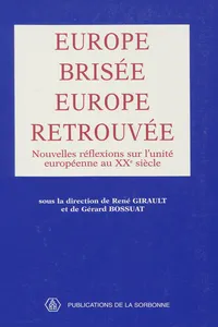 Europe brisée, Europe retrouvée_cover