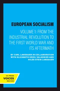 European Socialism, Volume I_cover
