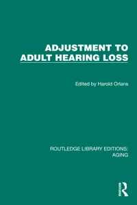 Adjustment to Adult Hearing Loss_cover