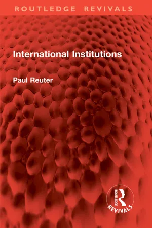 International Institutions