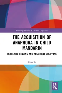 The Acquisition of Anaphora in Child Mandarin_cover