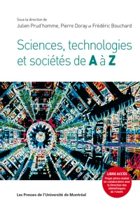 Sciences, technolgies et sociétés de A à Z_cover