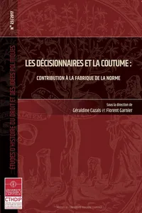 Les décisionnaires et la coutume_cover